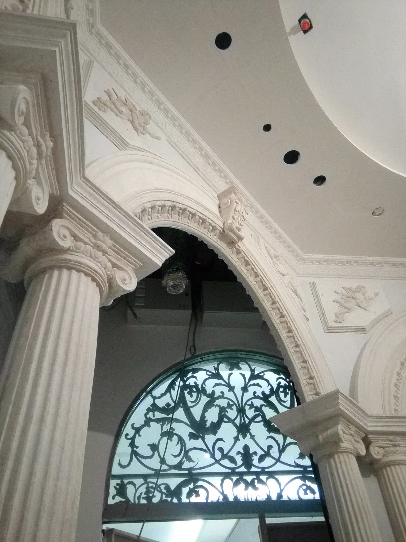 Classical columns and entrance