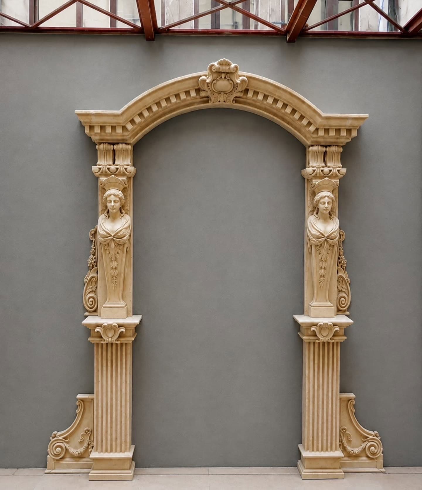Classical columns and entrance