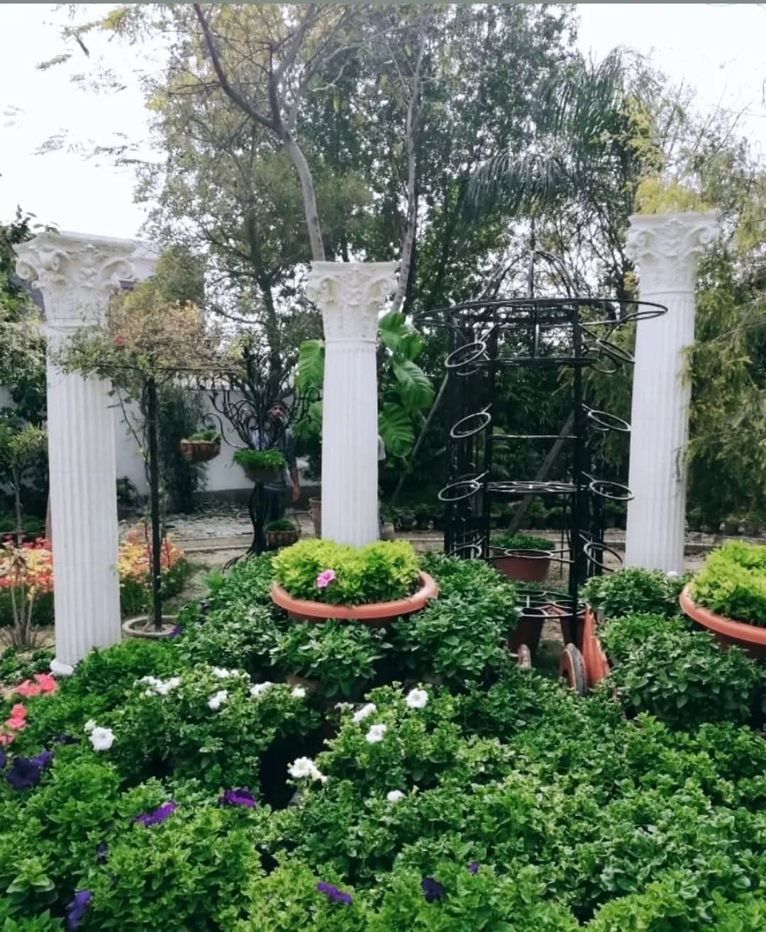 Classical columns and entrance: Corinthians Columns for Garden