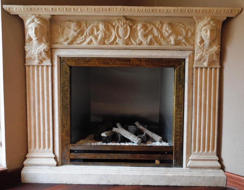 Carved fireplace surround: Mobile uploads