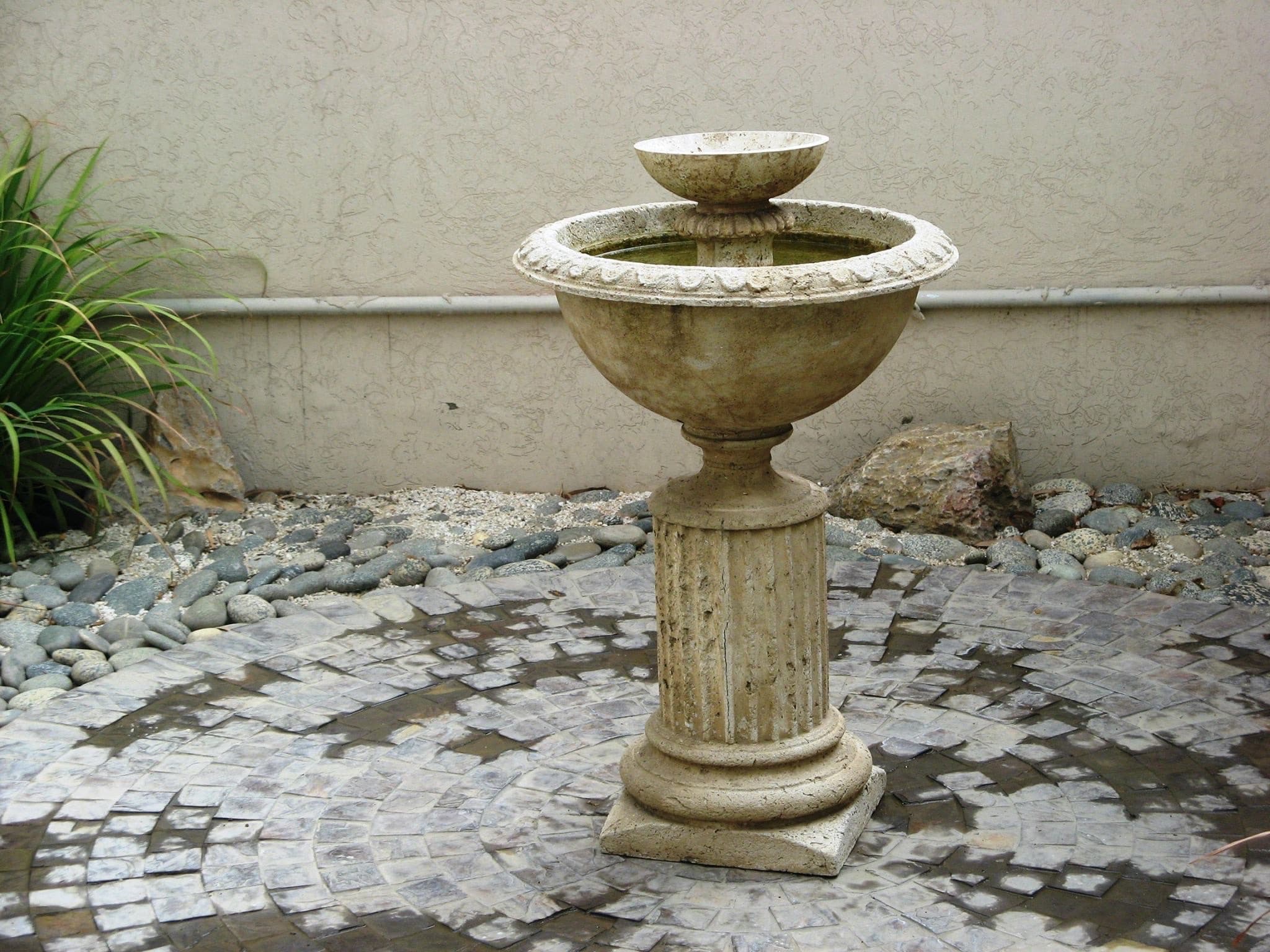 Classical stone fountain