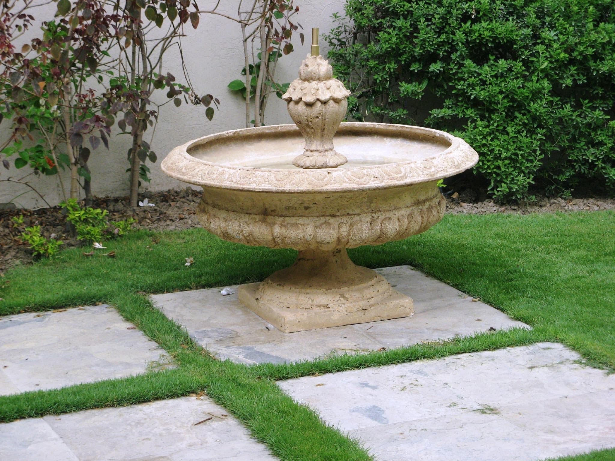 Classical stone fountain