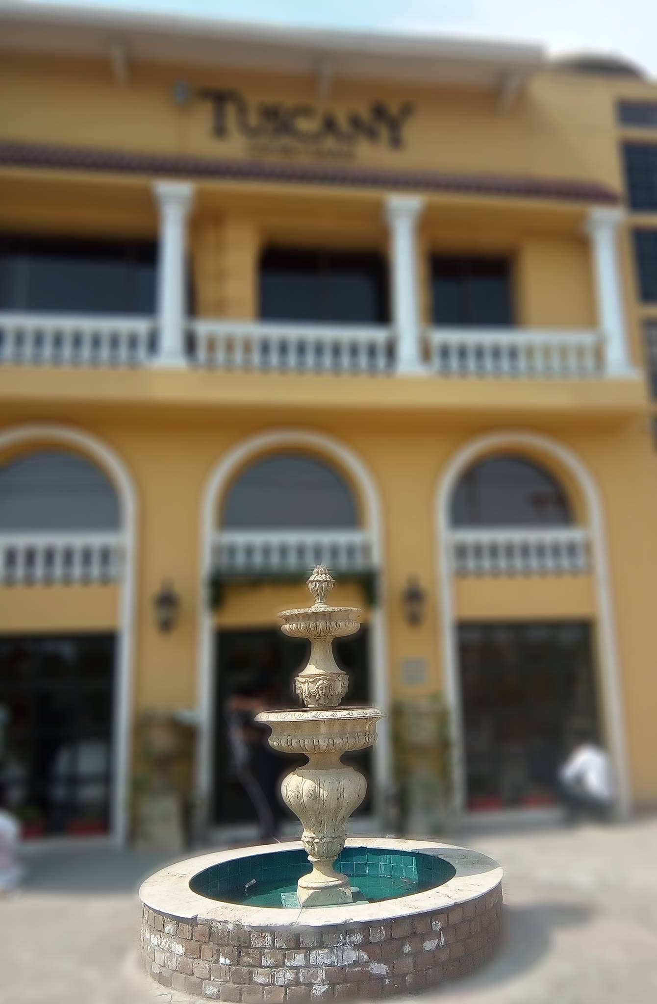 Classical stone fountain