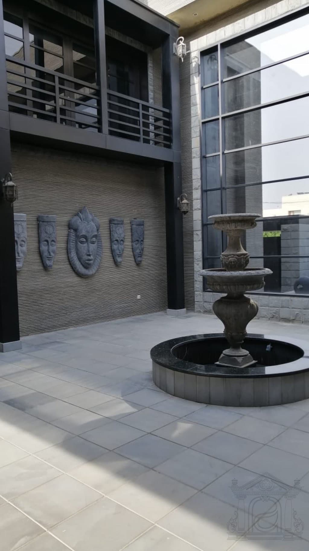 Classical stone fountain