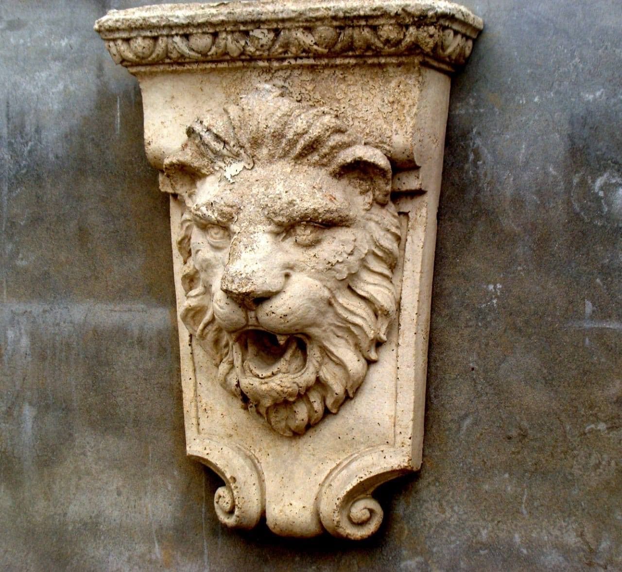 Classical stone fountain