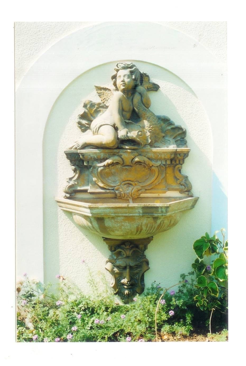 Classical stone fountain