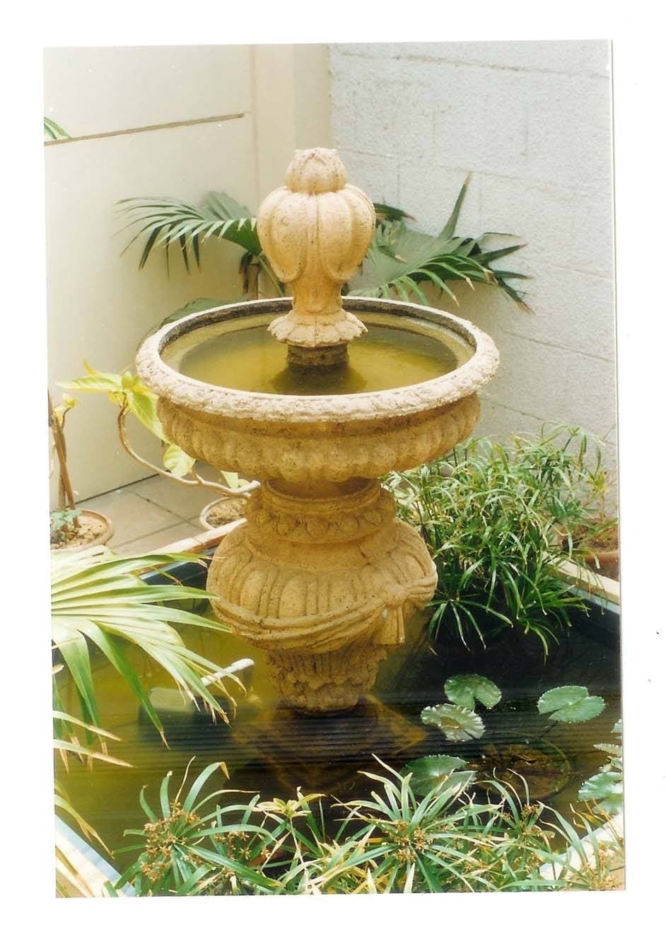 Classical stone fountain