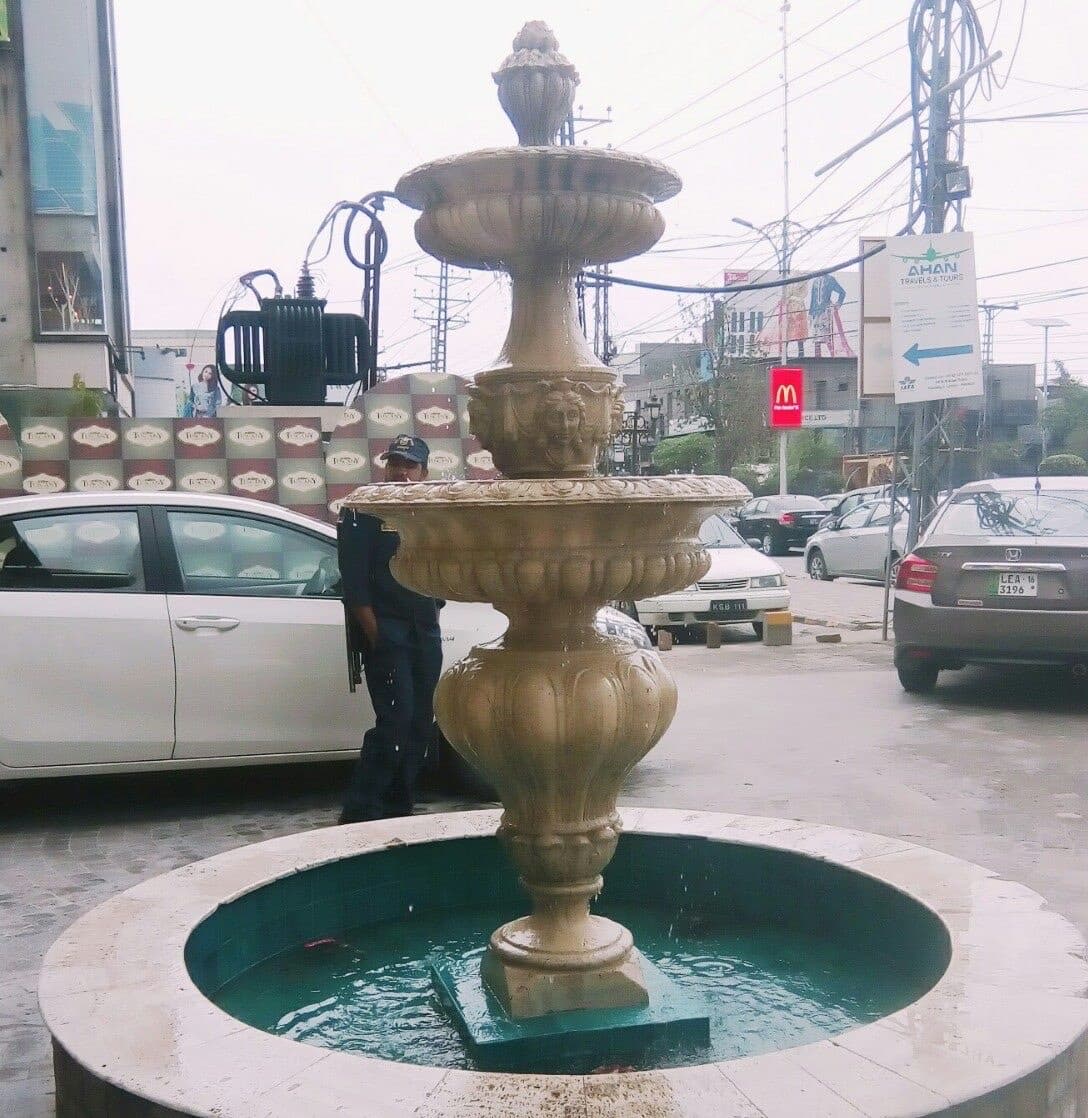 Classical stone fountain