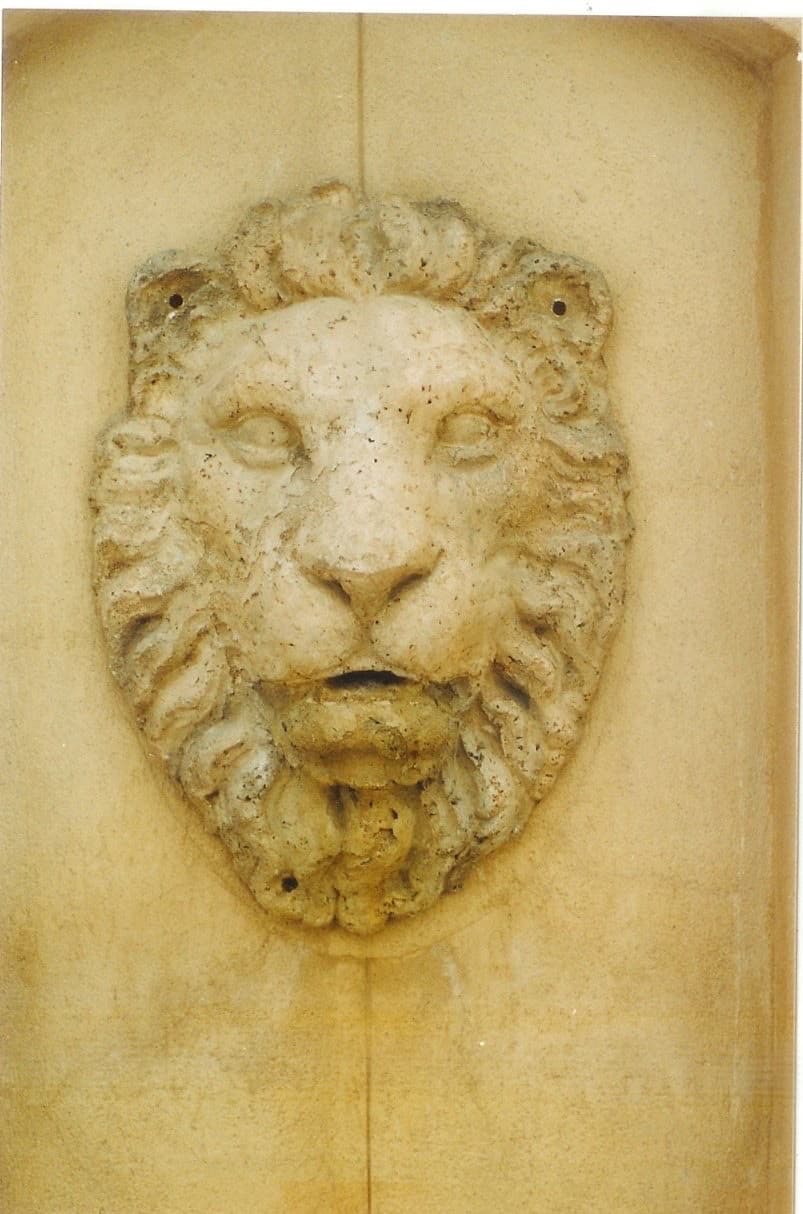 Classical stone fountain