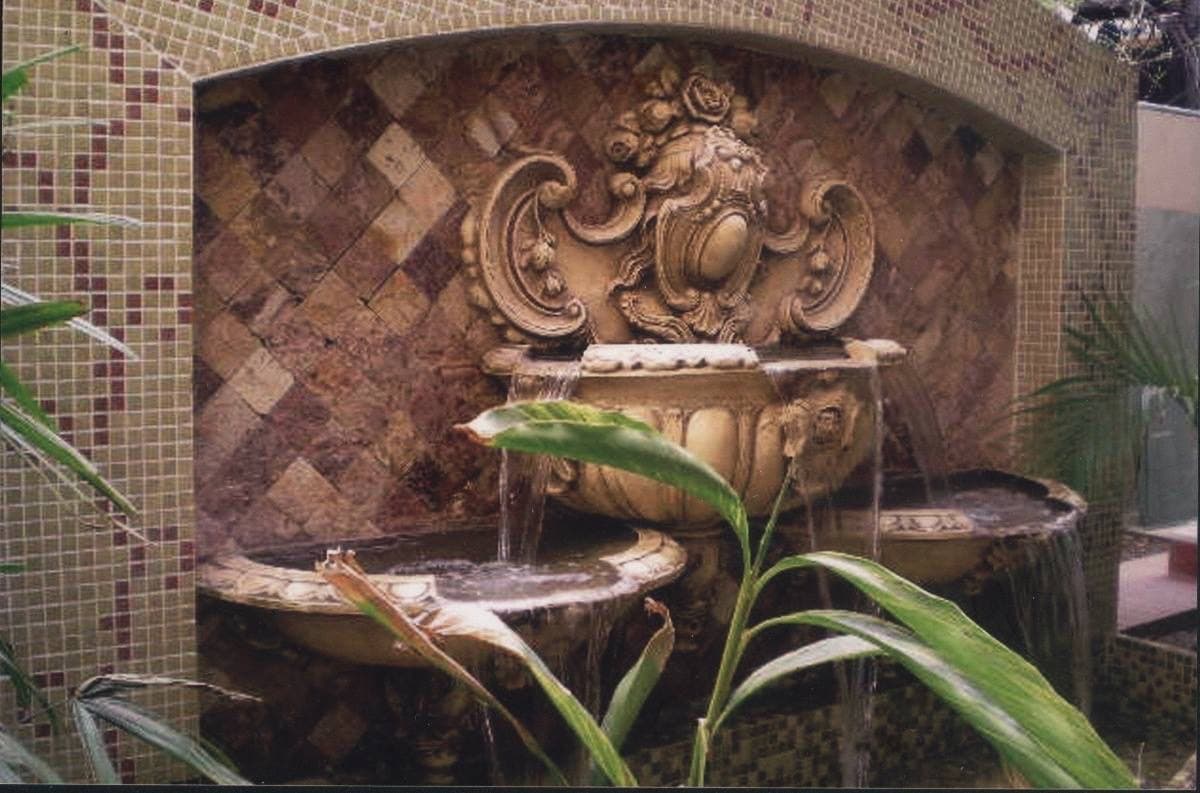 Classical stone fountain