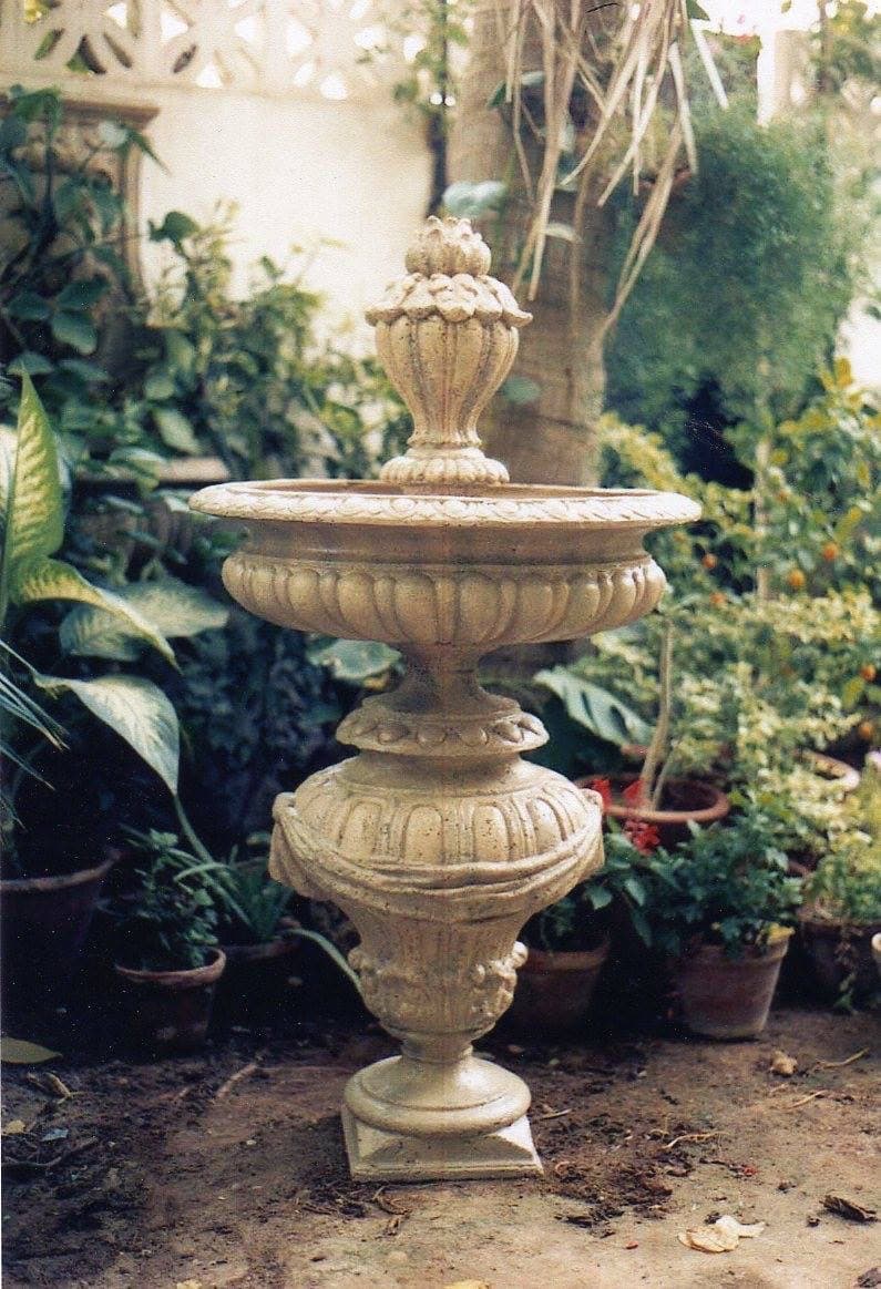Classical stone fountain
