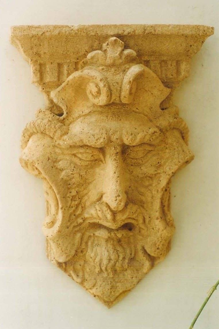 Classical stone fountain