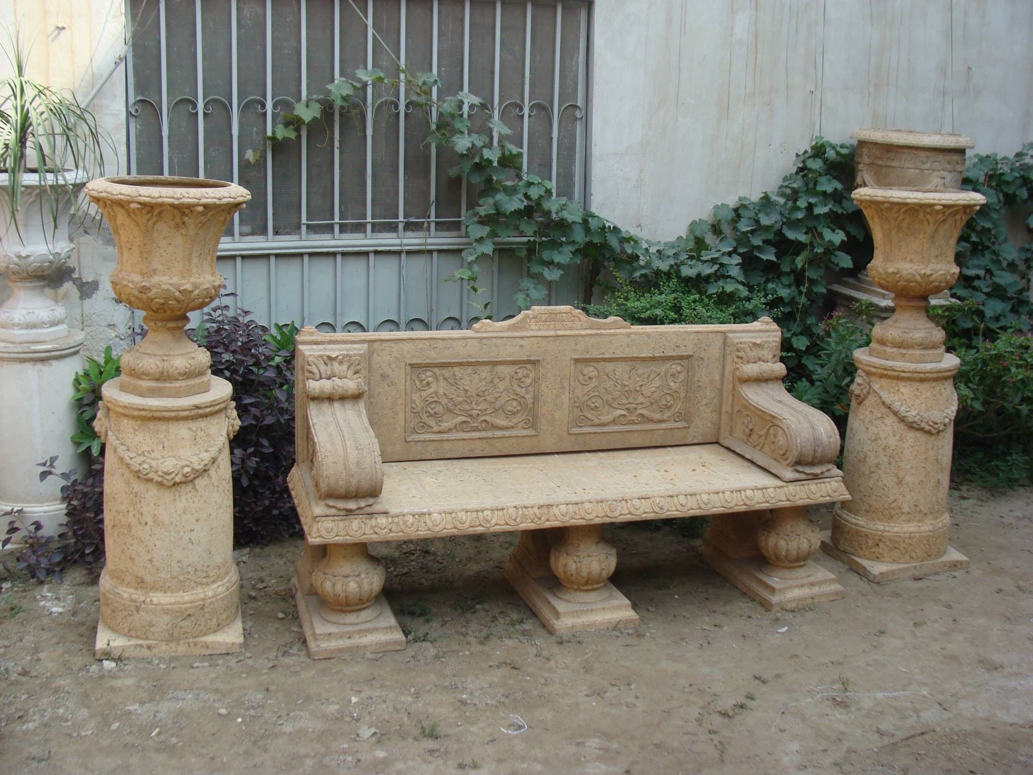 Stone garden piece