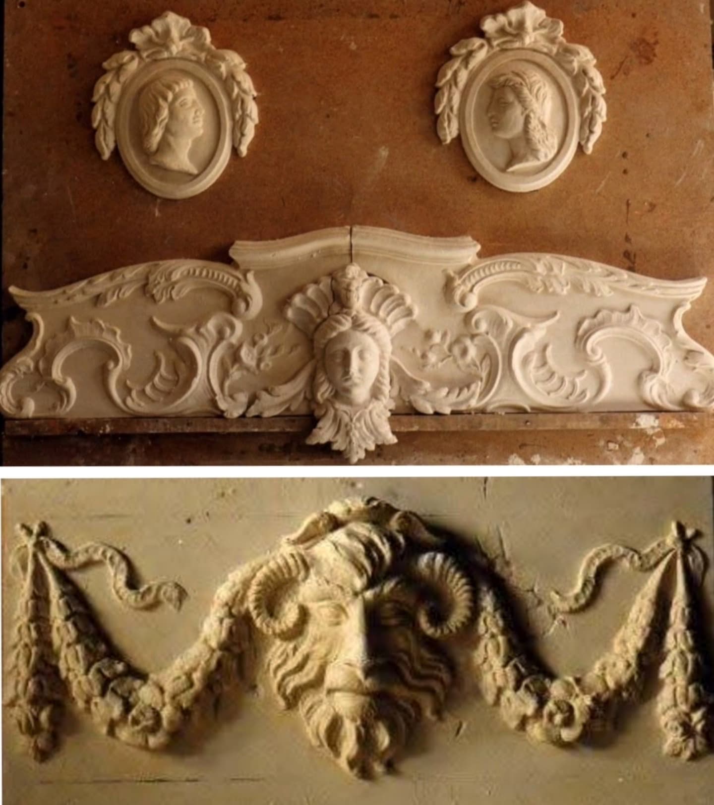 Plaster interior ornament: Aēgean