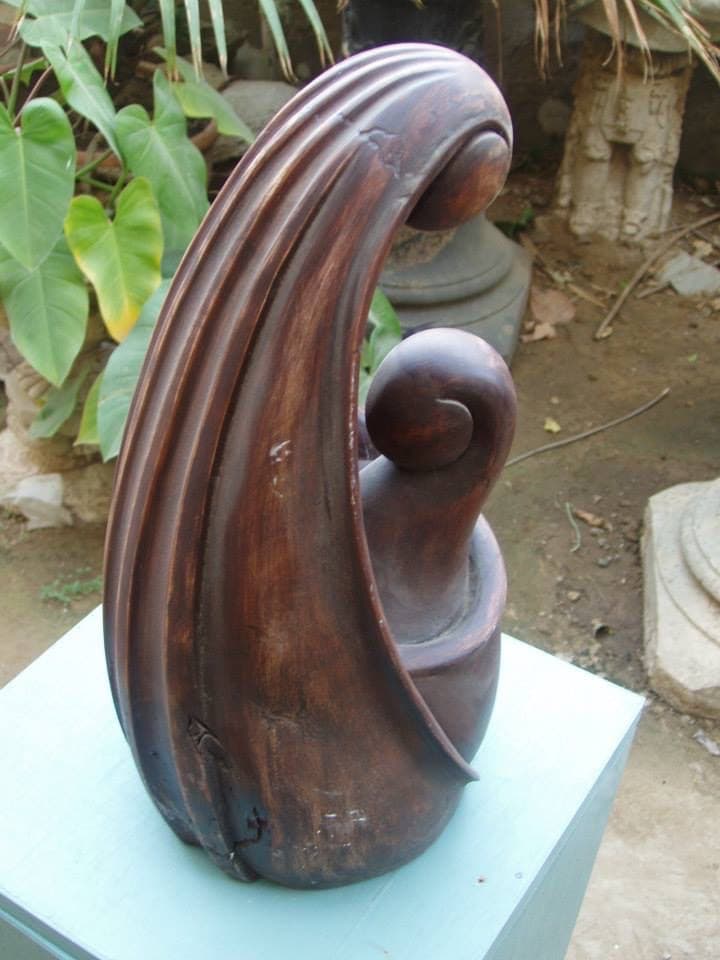 Sculpture by Shahid Hussain: Mother and Child Series